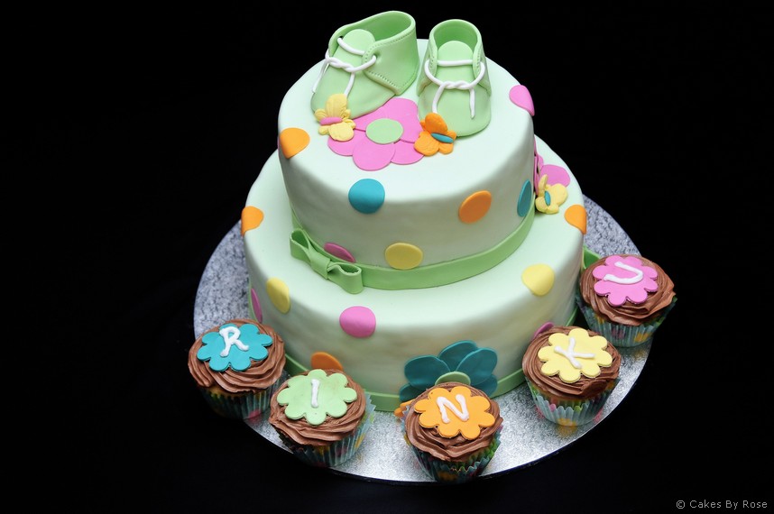 Unisex Baby Shower Cake