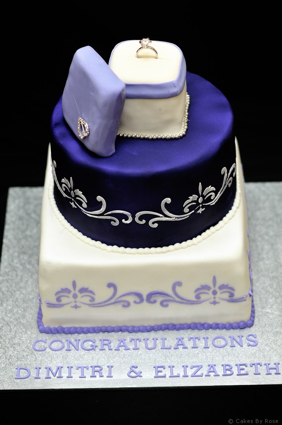 jewelry engagement rings cake